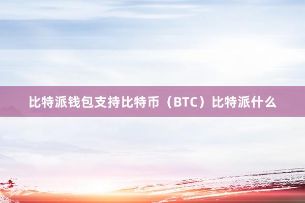 比特派钱包支持比特币（BTC）比特派什么