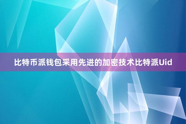 比特币派钱包采用先进的加密技术比特派Uid