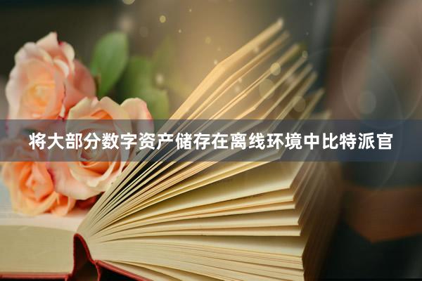 将大部分数字资产储存在离线环境中比特派官