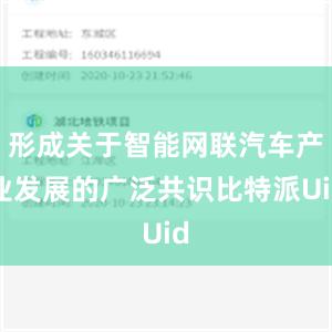 形成关于智能网联汽车产业发展的广泛共识比特派Uid